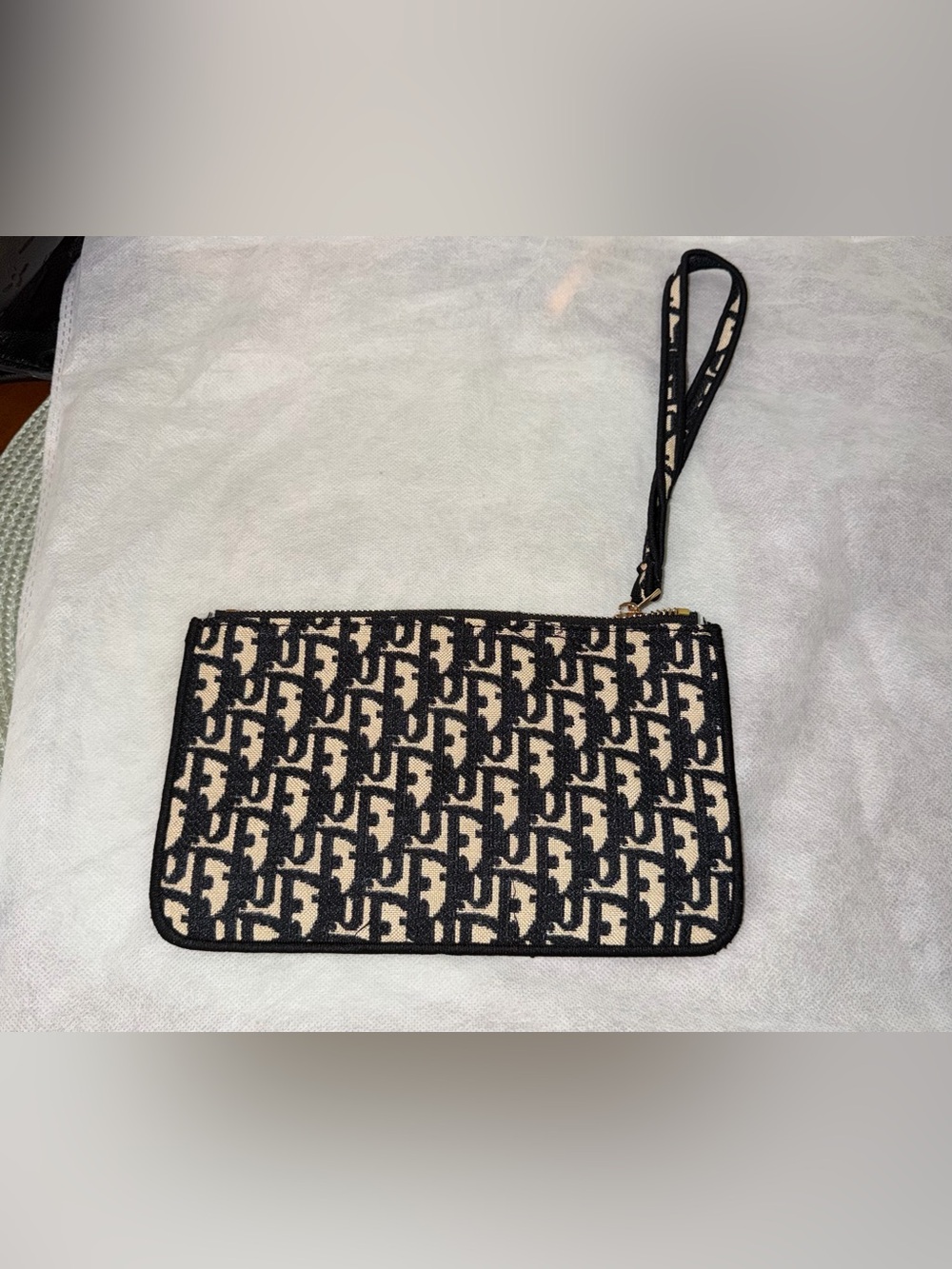 Medium canvas book tote black/cream NWT - Picture 5 of 10
